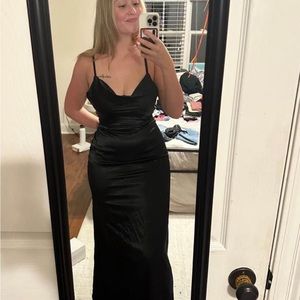 Black maxi dress/prom/bridesmaid dress